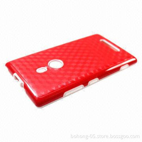 TPU and PC Case for Nokia 925, with Three-dimensional Pattern, Various Colors Available
